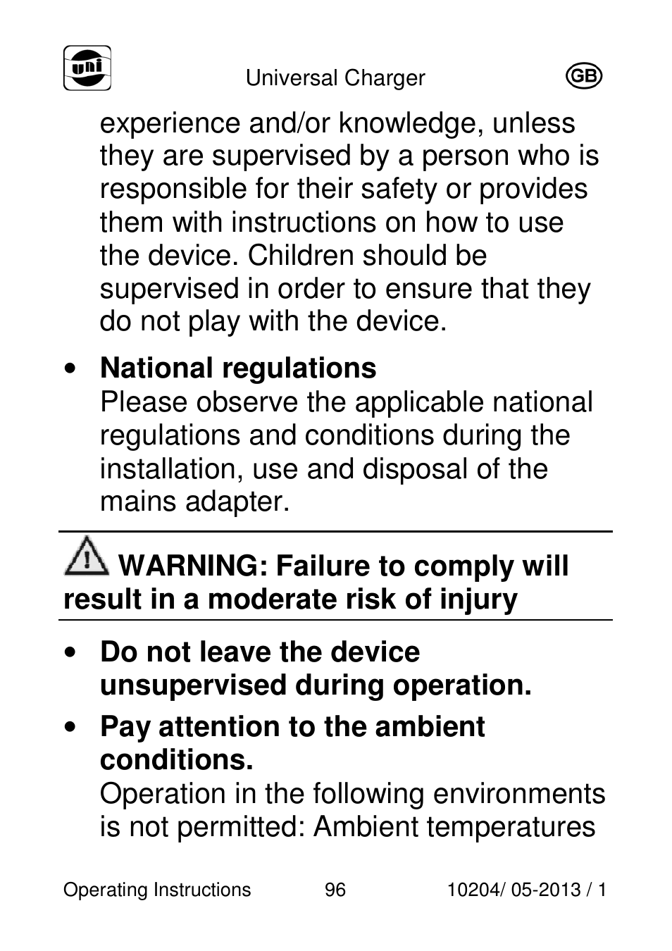 Powerfix Power Socket Switch User Manual | Page 96 / 108