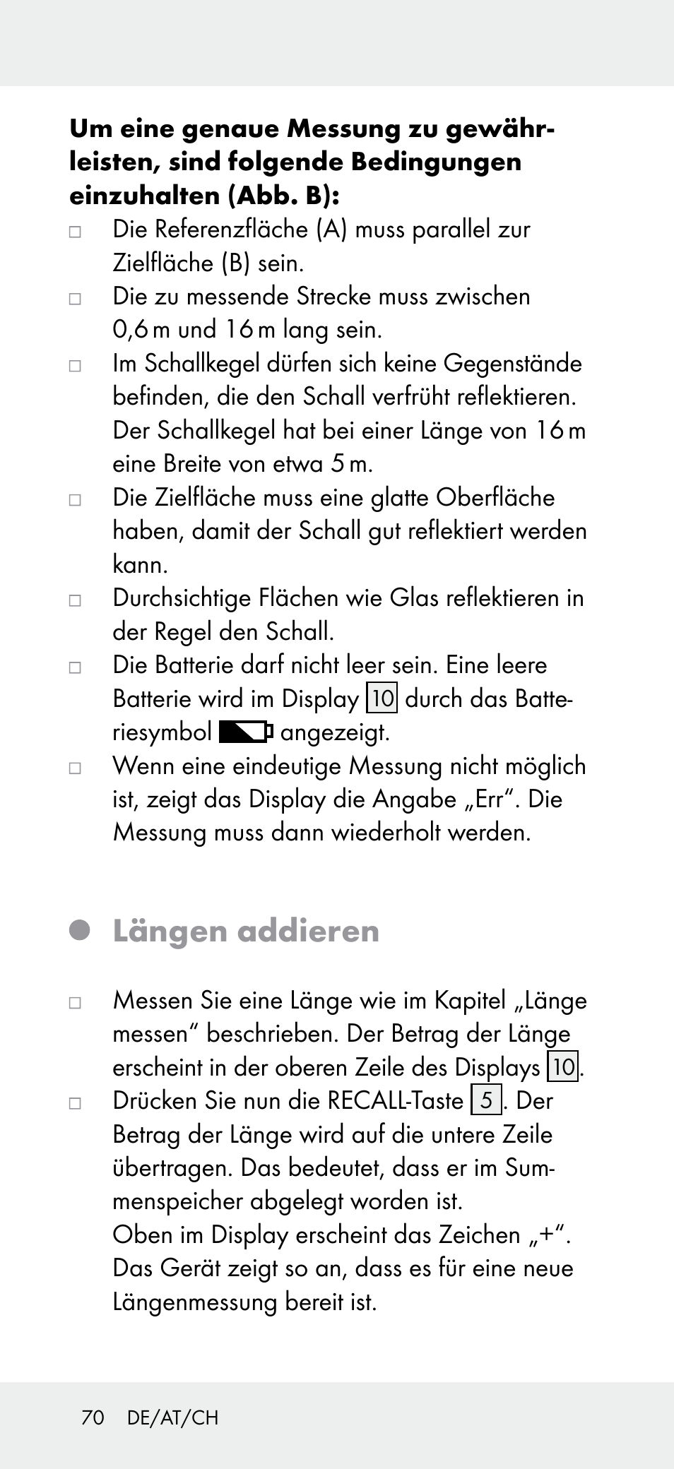 Längen addieren | Powerfix Z31697A User Manual | Page 70 / 78