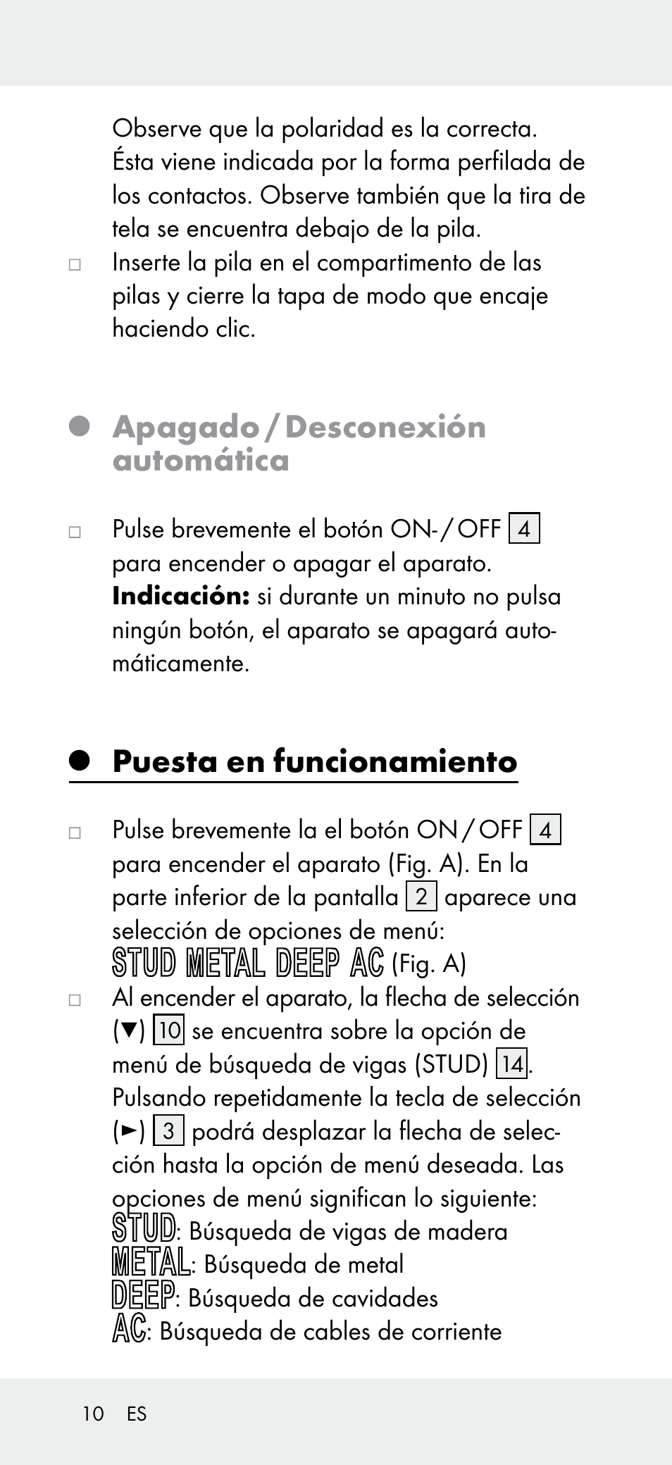 Apagado / desconexión automática, Puesta en funcionamiento | Powerfix Z31697B User Manual | Page 10 / 55