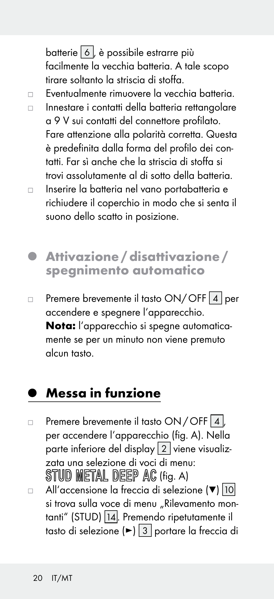Messa in funzione | Powerfix Z31697B User Manual | Page 20 / 55