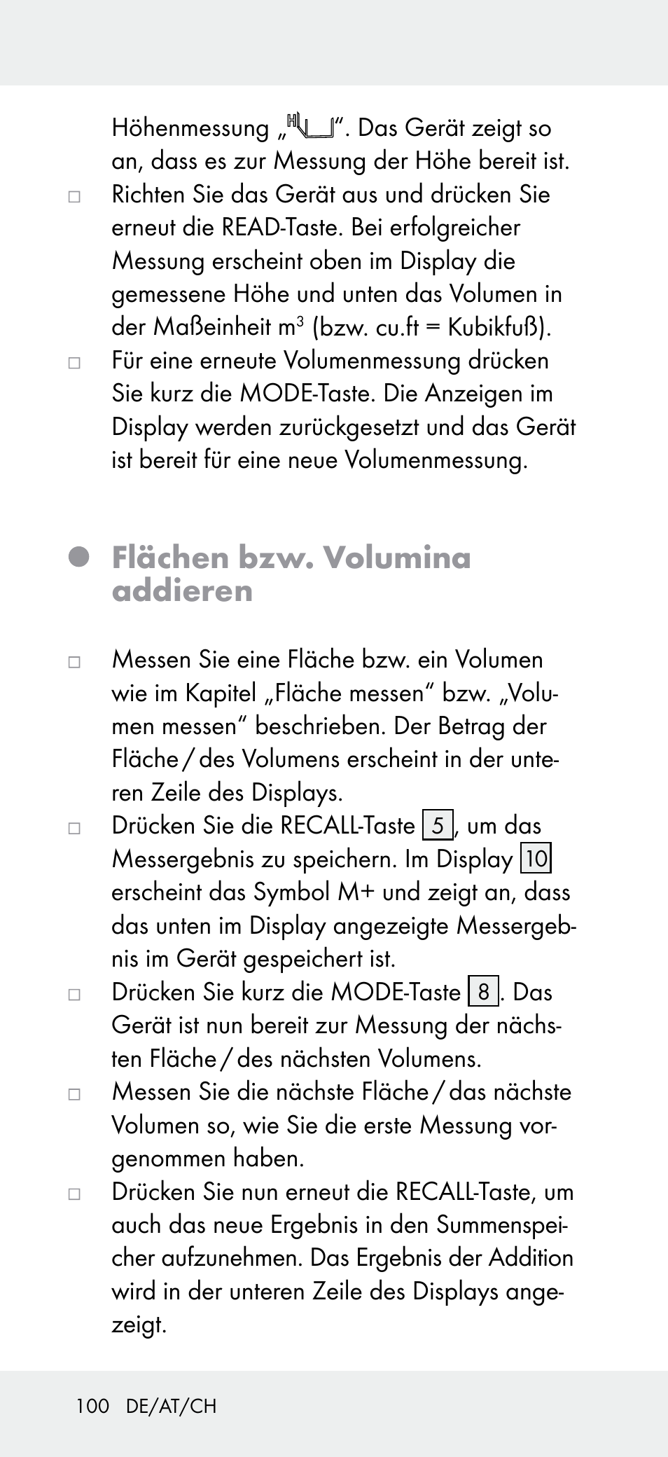 Flächen bzw. volumina addieren | Powerfix Z31697A User Manual | Page 100 / 105