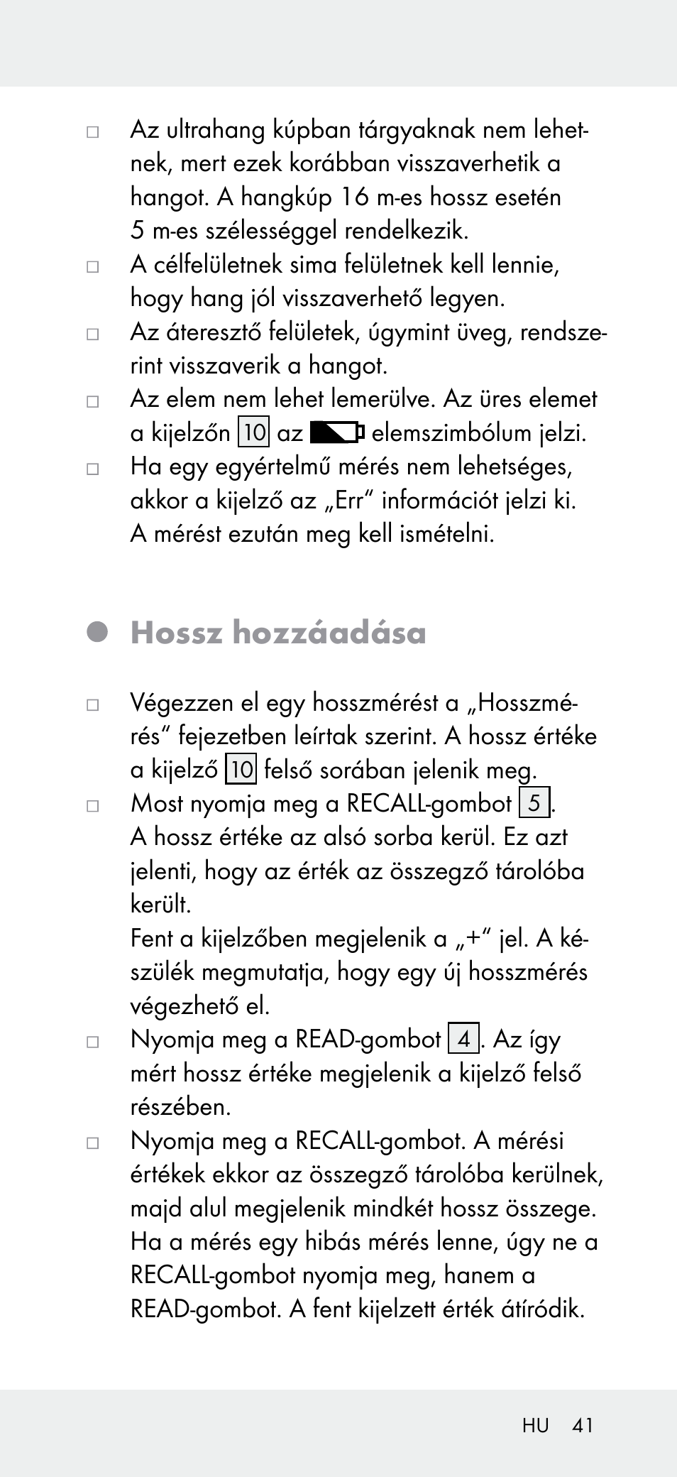 Hossz hozzáadása | Powerfix Z31697A User Manual | Page 41 / 105