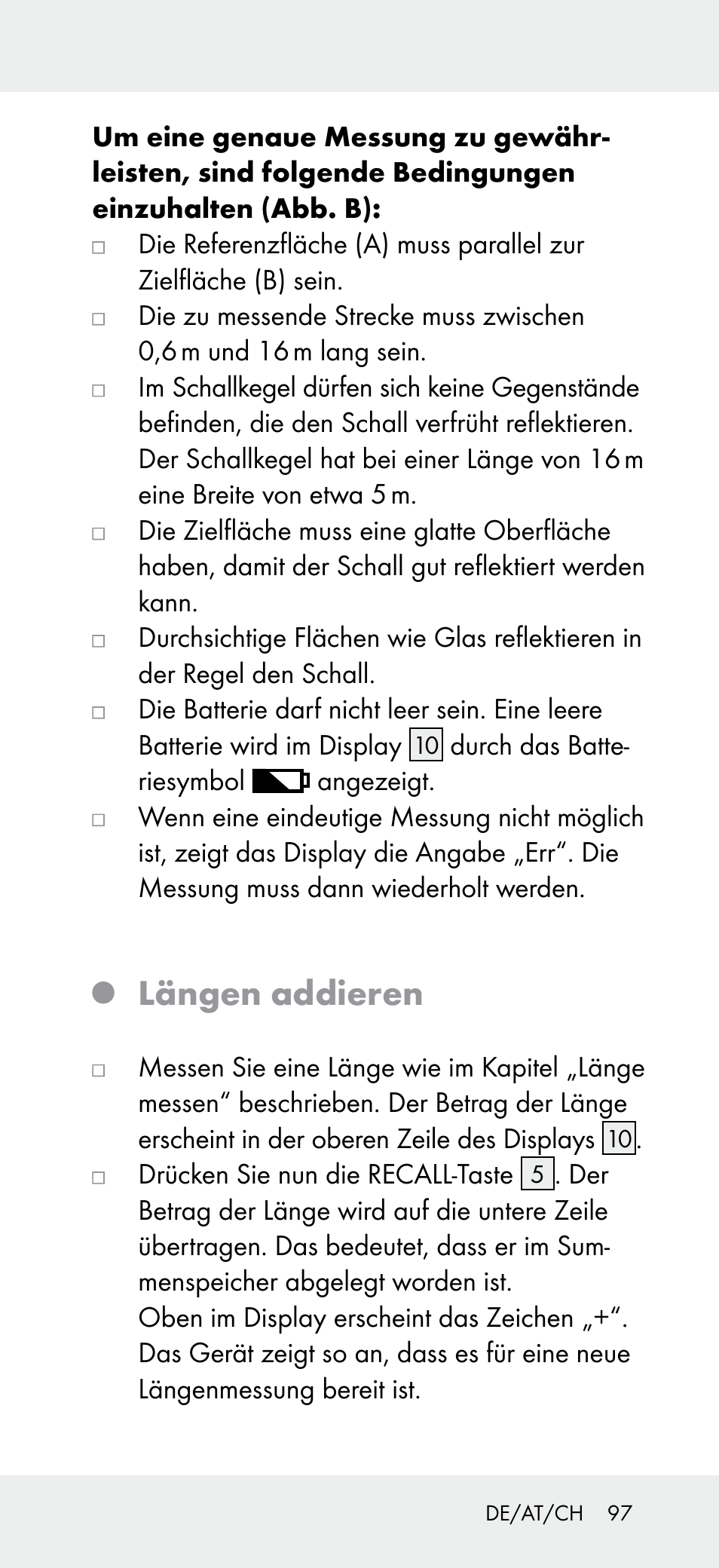 Längen addieren | Powerfix Z31697A User Manual | Page 97 / 105