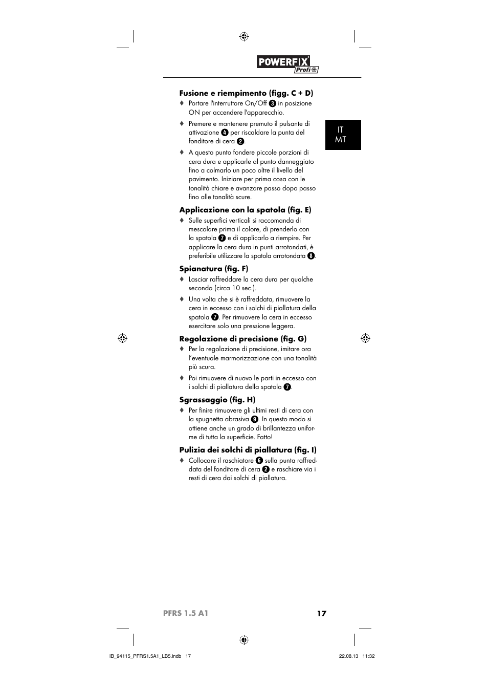 It mt | Powerfix PFRS 1.5 A1 User Manual | Page 20 / 44