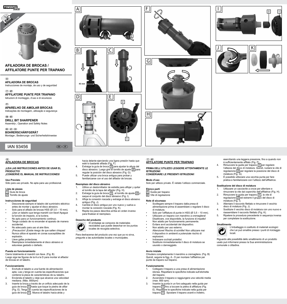 Powerfix Z31809 User Manual | 2 pages