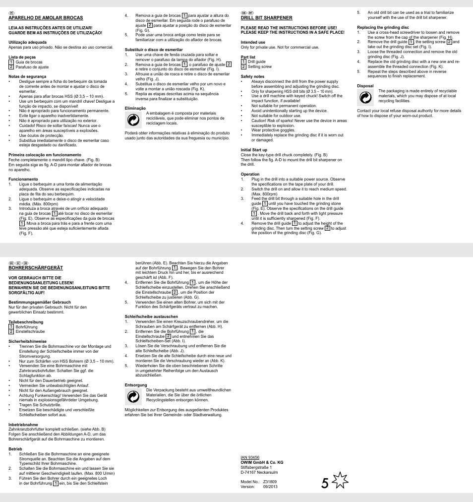 Powerfix Z31809 User Manual | Page 2 / 2