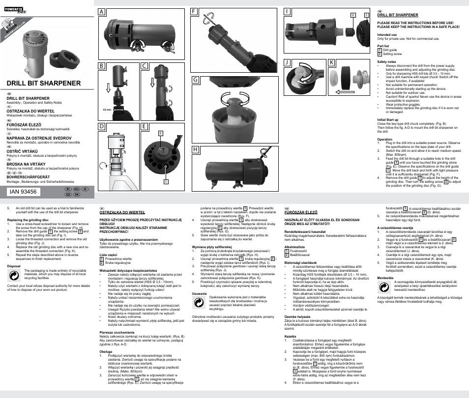 Powerfix Z31809 User Manual | 2 pages