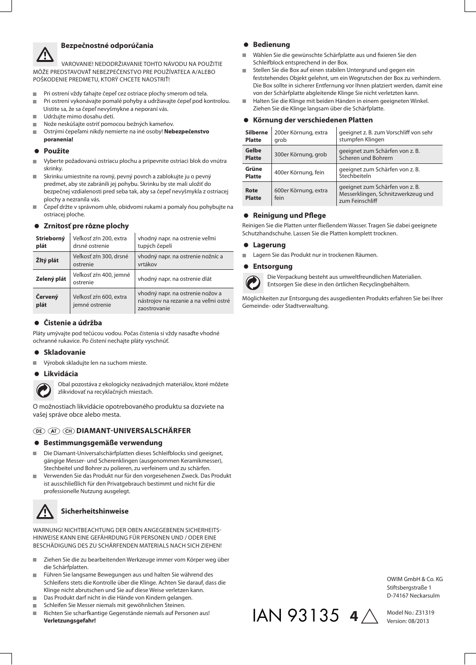 Powerfix Z31319 User Manual | Page 3 / 3