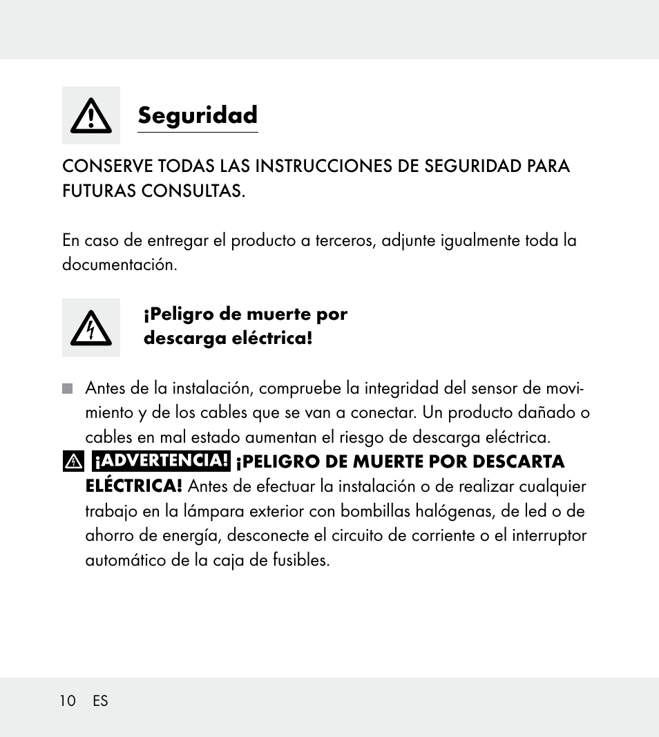 Seguridad | Powerfix Z31712A/Z31712B Z31712C/Z31712D User Manual | Page 10 / 59