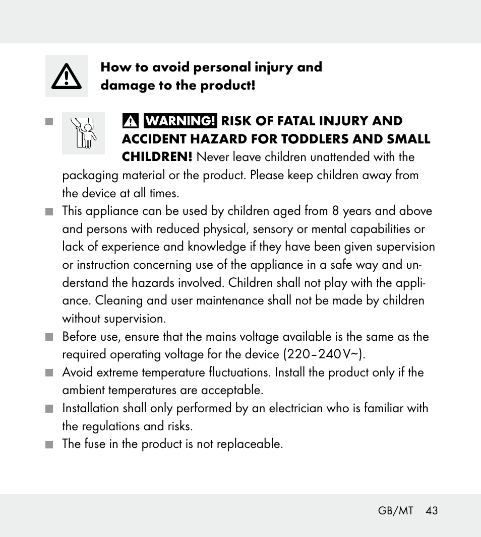 Powerfix Z31712A/Z31712B Z31712C/Z31712D User Manual | Page 43 / 59