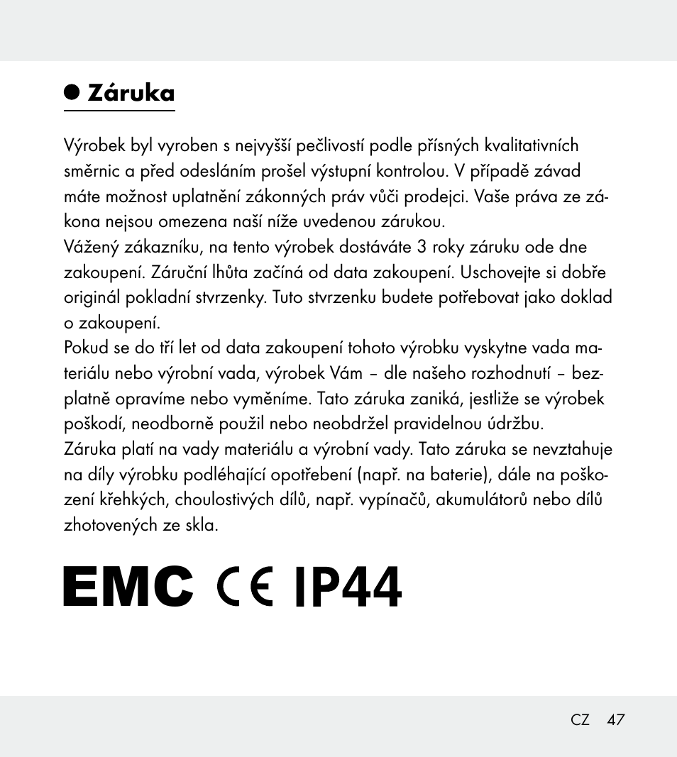 Powerfix Z31712A/Z31712B Z31712C/Z31712D User Manual | Page 47 / 68