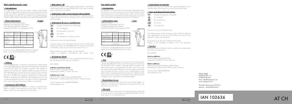 At ch | Powerfix CAR SAFETY JACKET User Manual | Page 2 / 2