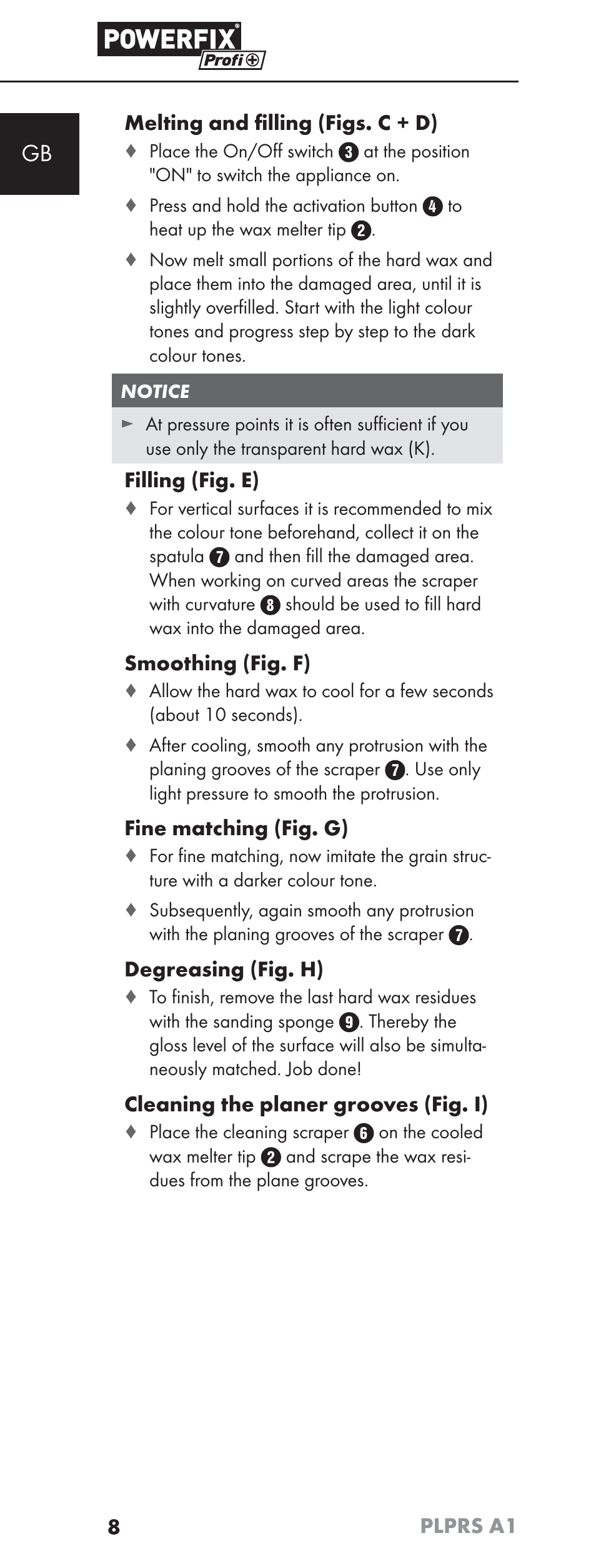 Powerfix PLPRS A1 User Manual | Page 11 / 63