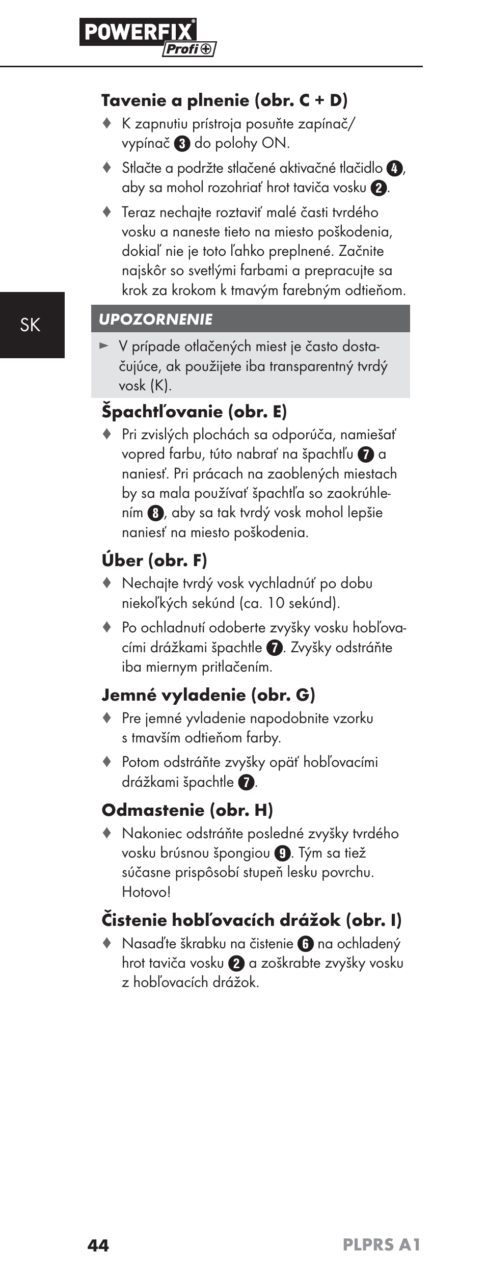 Powerfix PLPRS A1 User Manual | Page 47 / 63