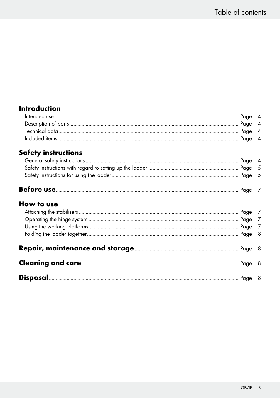 Powerfix Z30473 User Manual | Page 3 / 48