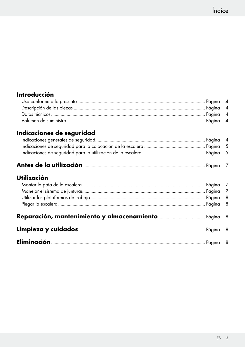 Índice | Powerfix Z30473 User Manual | Page 3 / 35