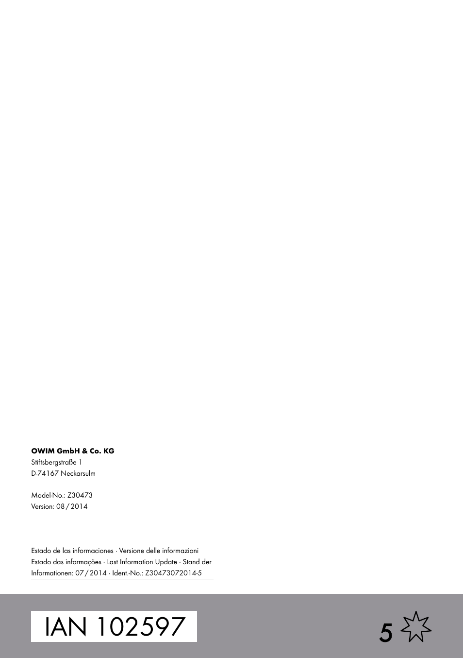 Powerfix Z30473 User Manual | Page 35 / 35