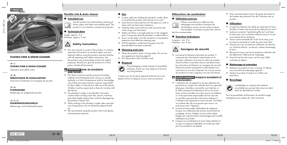 Powerfix Z31647 User Manual | 2 pages