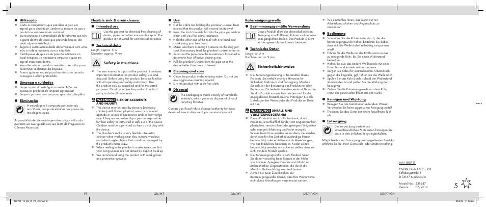 Powerfix Z31647 User Manual | Page 2 / 2