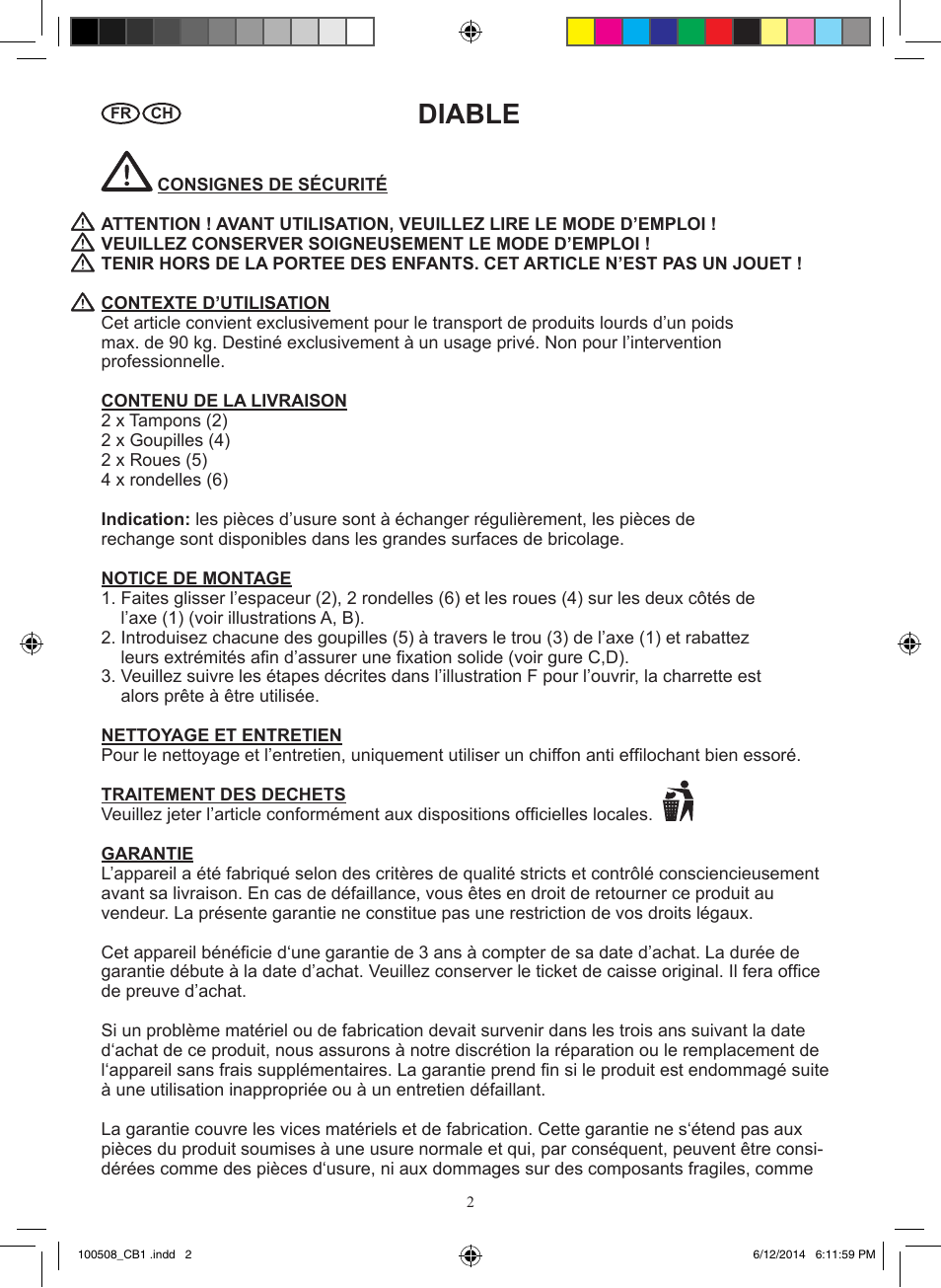 Diable | Powerfix Z31229 User Manual | Page 3 / 7