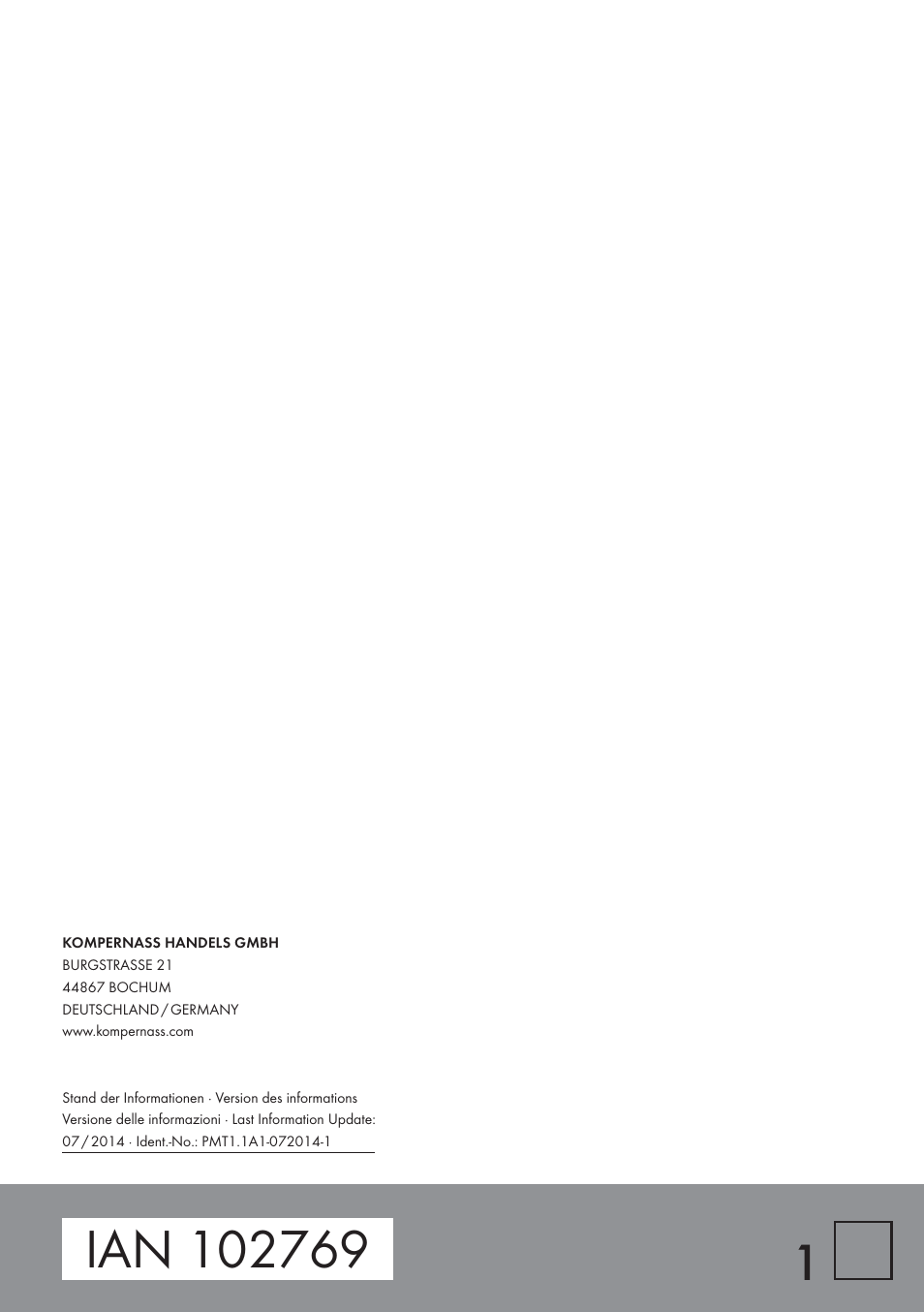 Powerfix PMT 1.1 A1 User Manual | Page 35 / 35