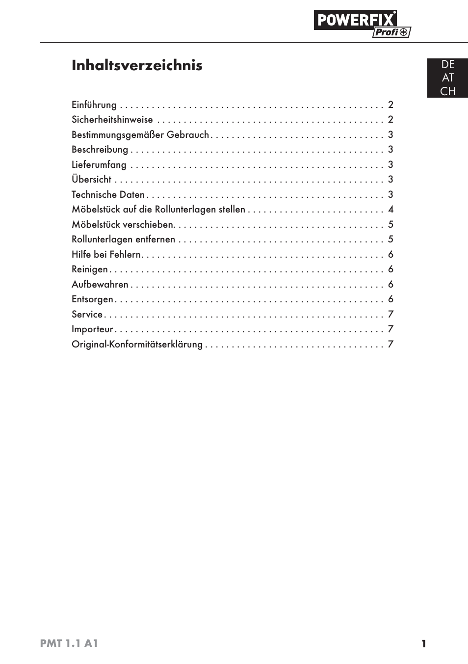 Powerfix PMT 1.1 A1 User Manual | Page 4 / 35