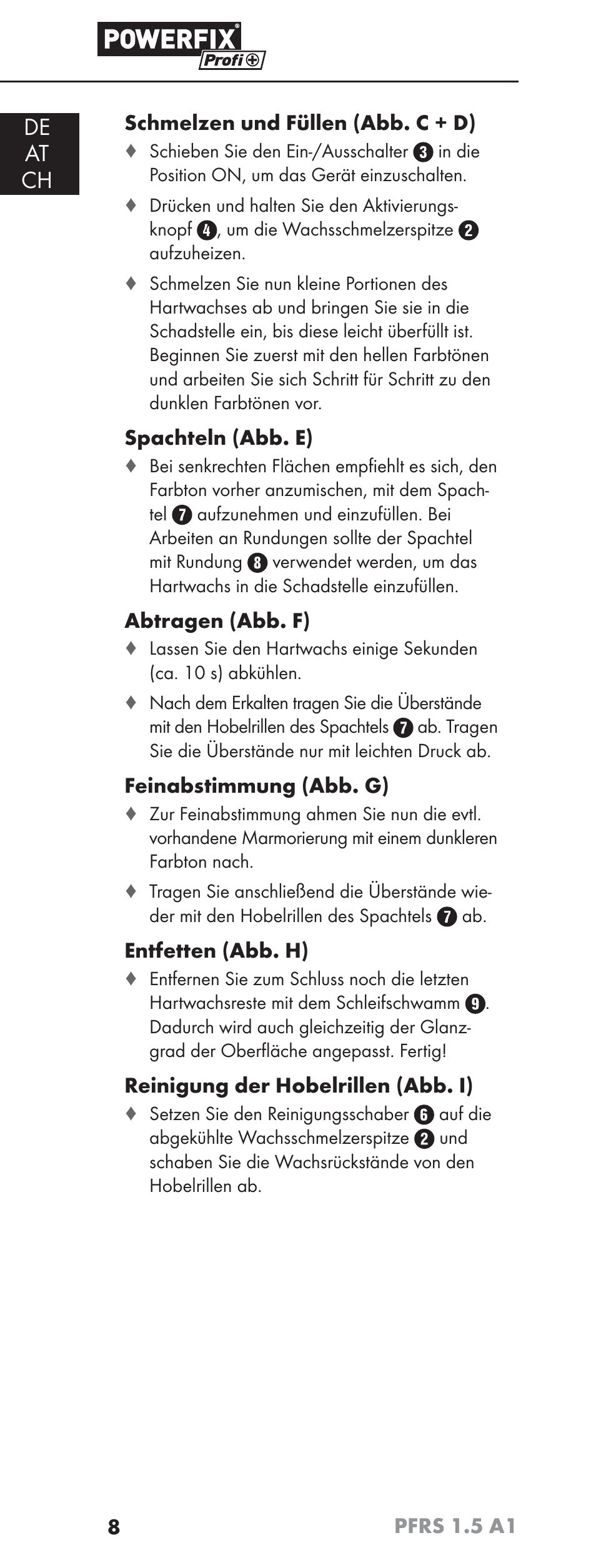 De at ch | Powerfix PFRS 1.5 A1 User Manual | Page 11 / 51