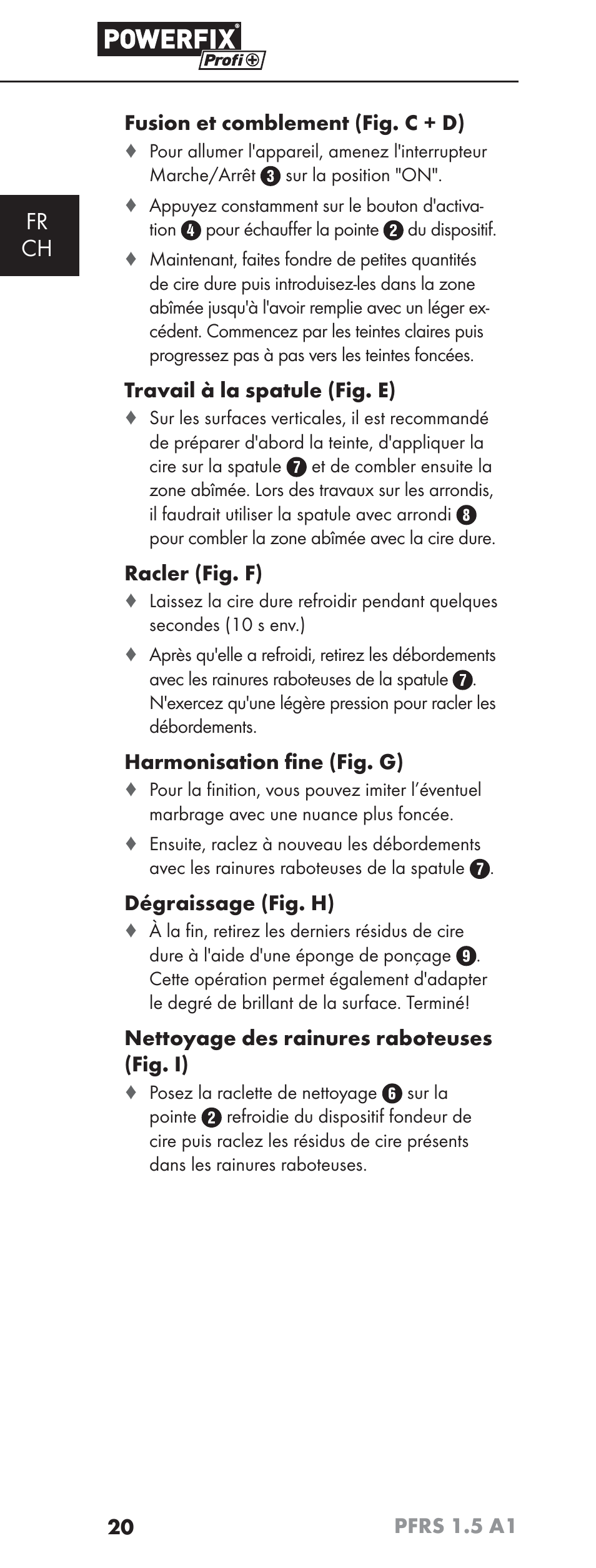 Fr ch | Powerfix PFRS 1.5 A1 User Manual | Page 23 / 51