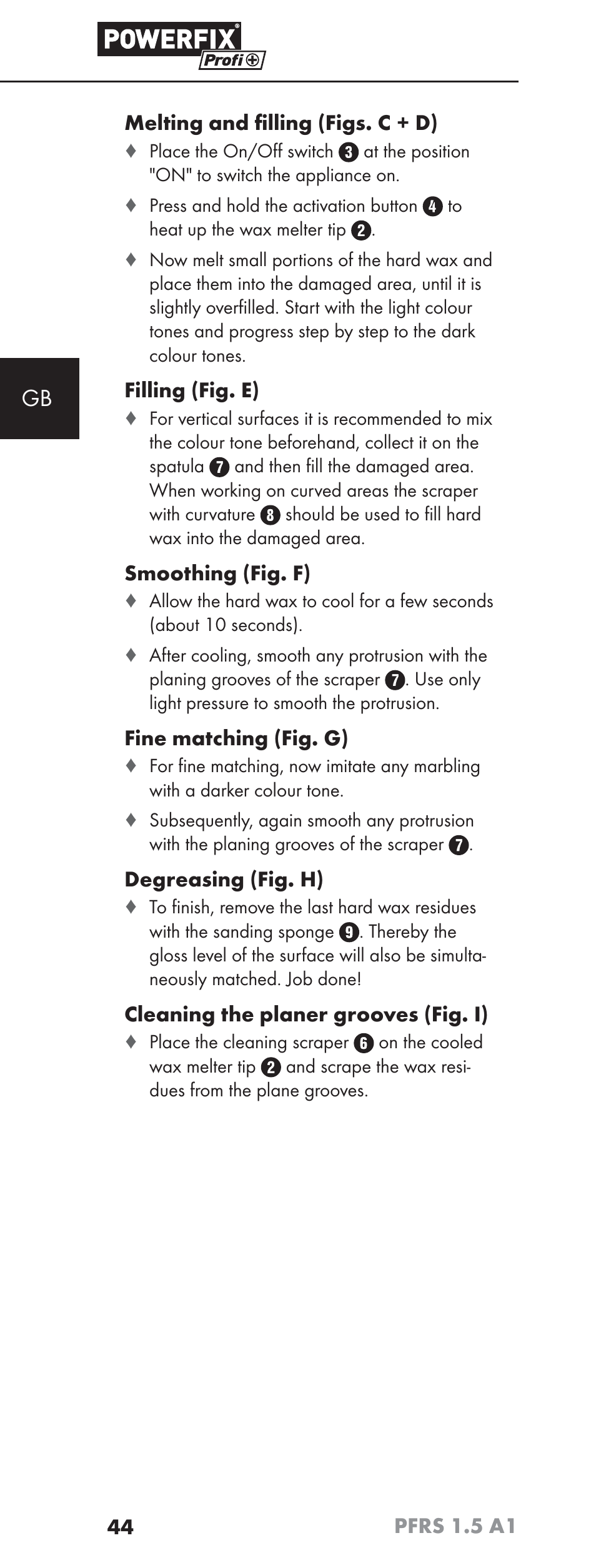 Powerfix PFRS 1.5 A1 User Manual | Page 47 / 51