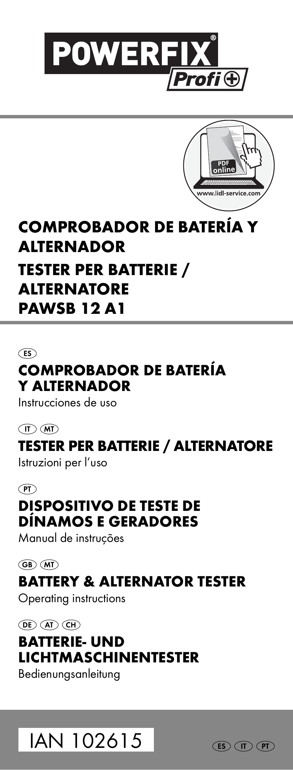 Powerfix PAWSO A1 User Manual | 13 pages