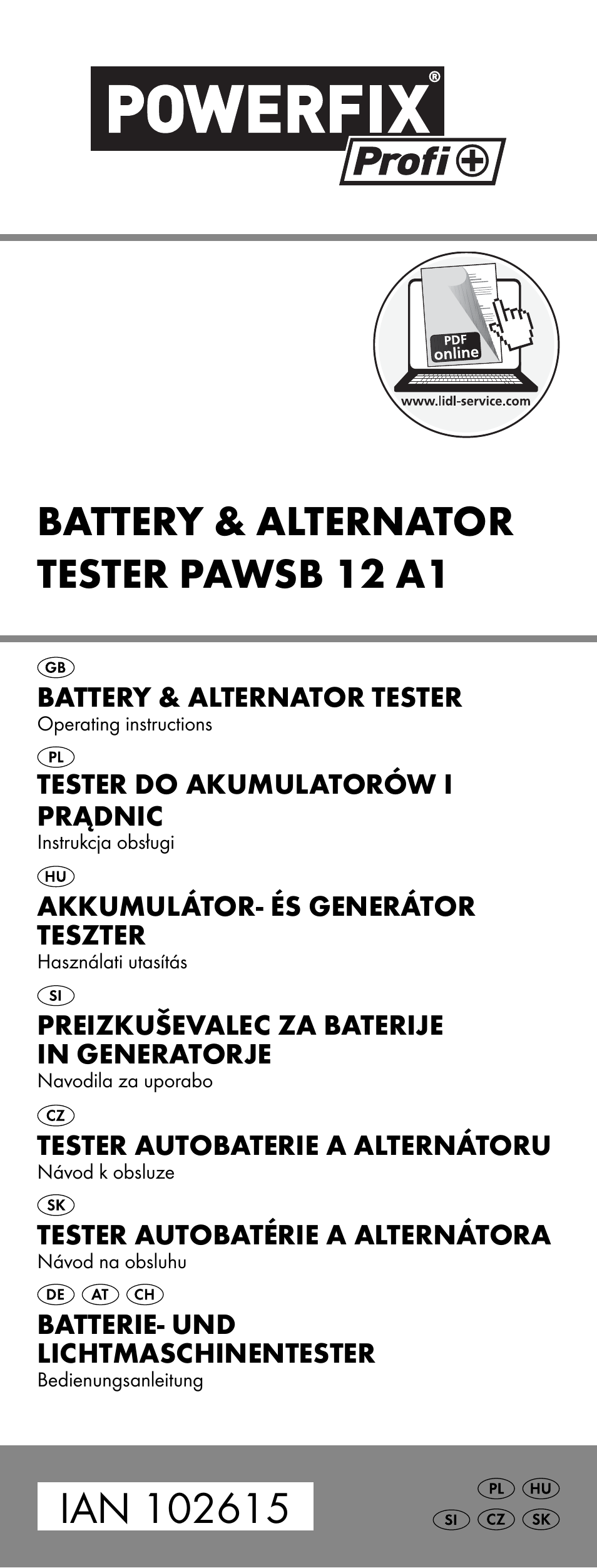 Powerfix PAWSB 12 A1 User Manual | 31 pages