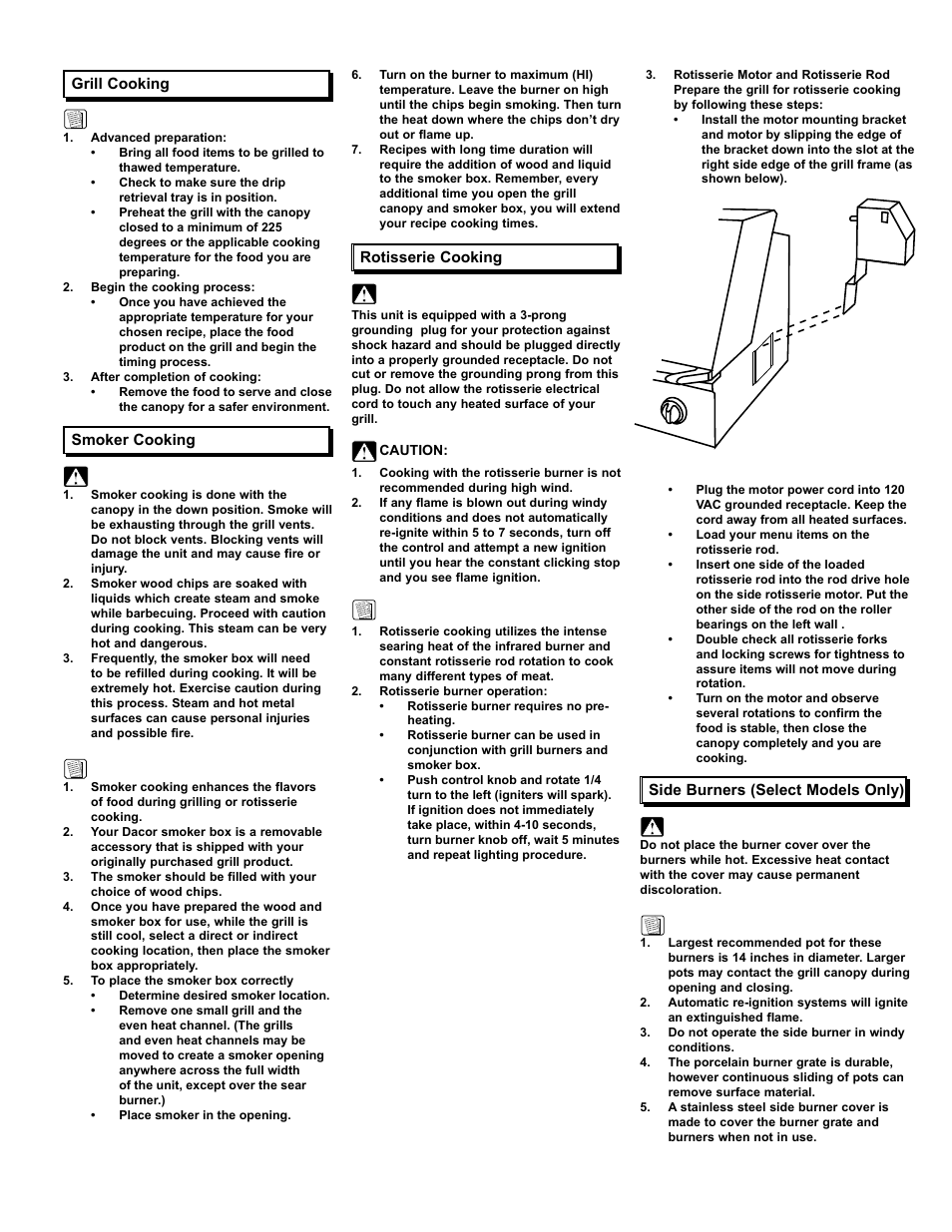 Dacor OBSB162 User Manual | Page 7 / 12