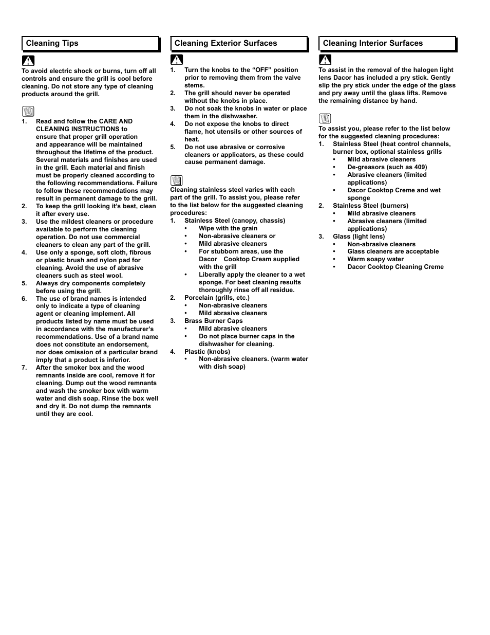 Dacor OBSB162 User Manual | Page 8 / 12