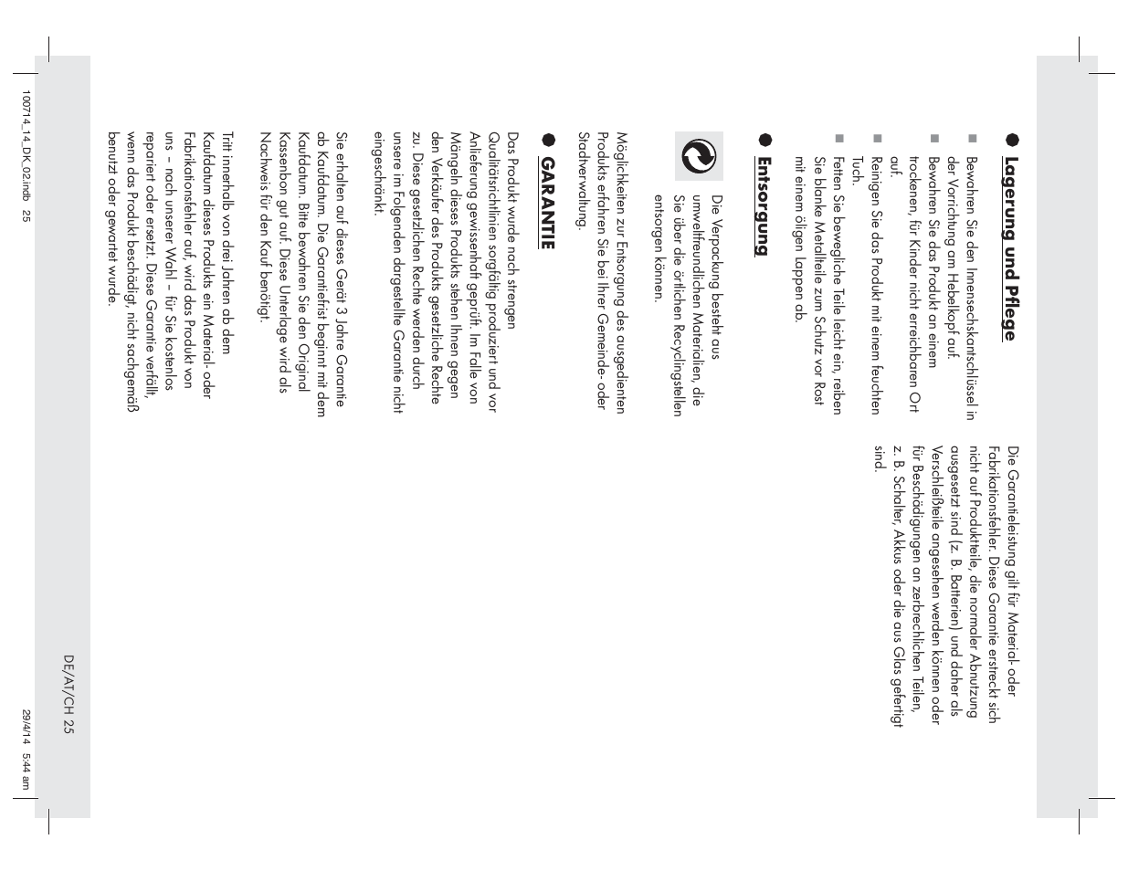 Powerfix Z31280 User Manual | Page 25 / 25