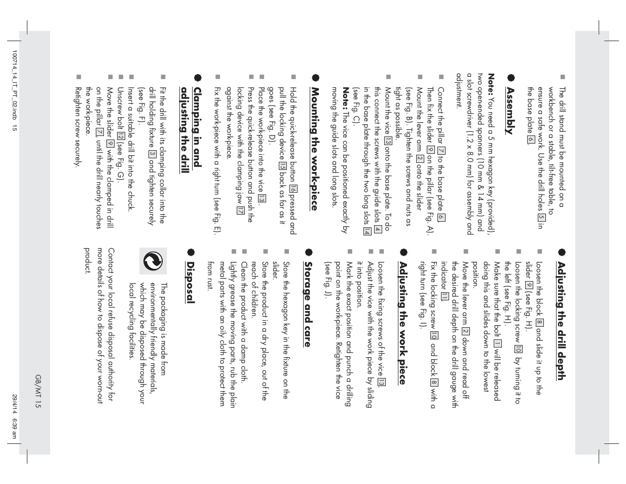 Powerfix Z31280 User Manual | Page 15 / 19