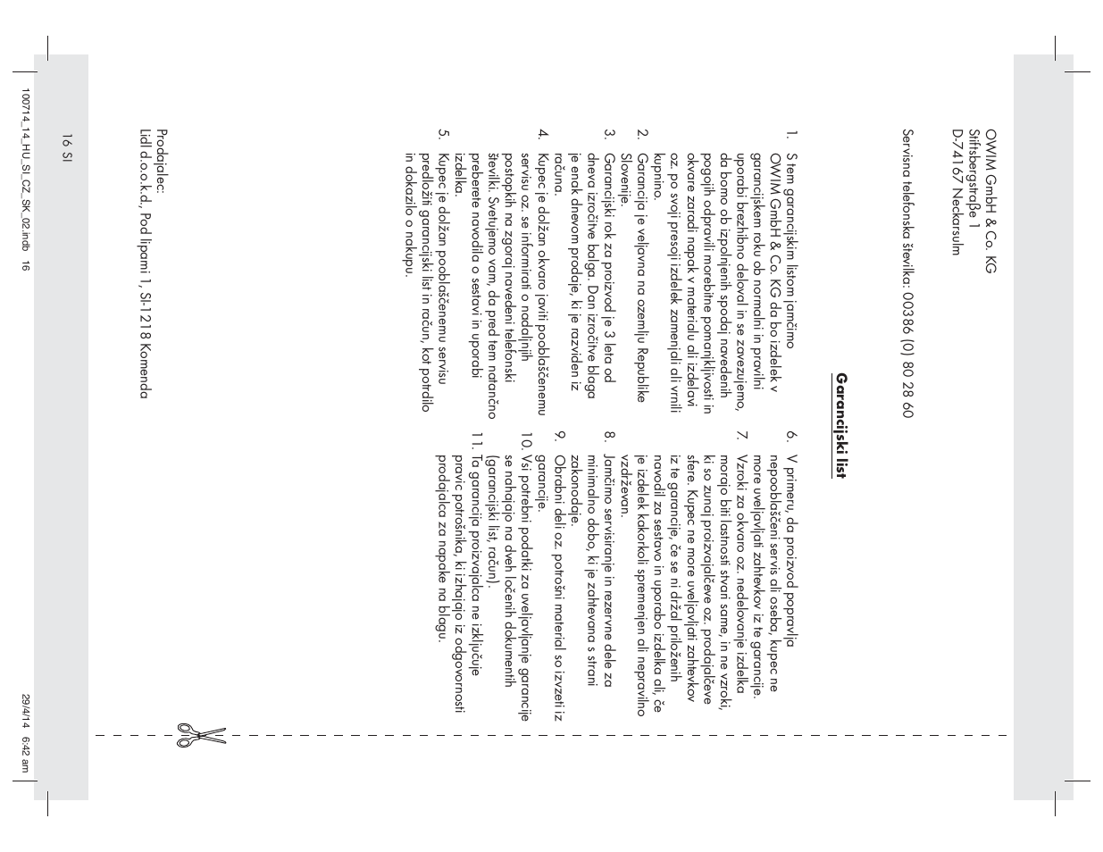 Powerfix Z31280 User Manual | Page 16 / 25