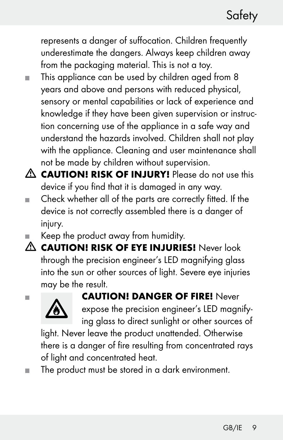 Safety | Powerfix Z30225 User Manual | Page 9 / 84