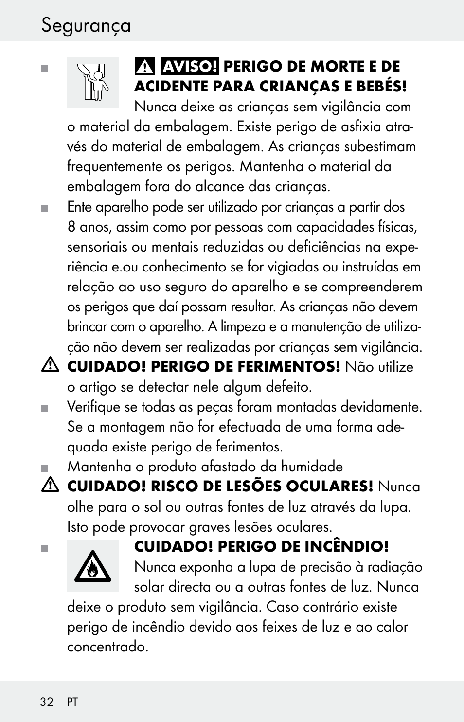 Segurança | Powerfix Z30225 User Manual | Page 32 / 61