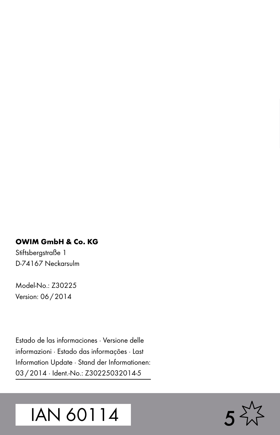 Powerfix Z30225 User Manual | Page 61 / 61