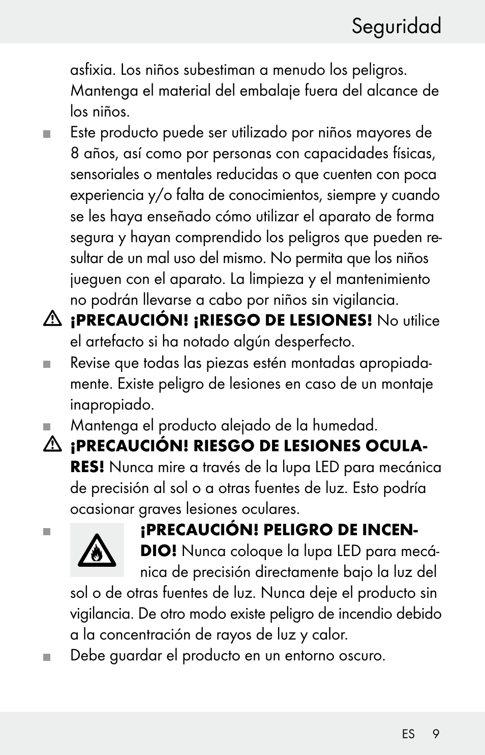 Seguridad | Powerfix Z30225 User Manual | Page 9 / 61