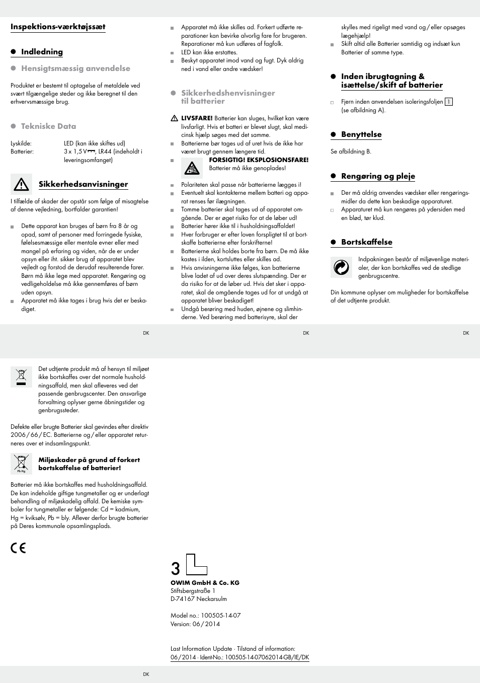 Powerfix 100505-14-07 User Manual | Page 2 / 2