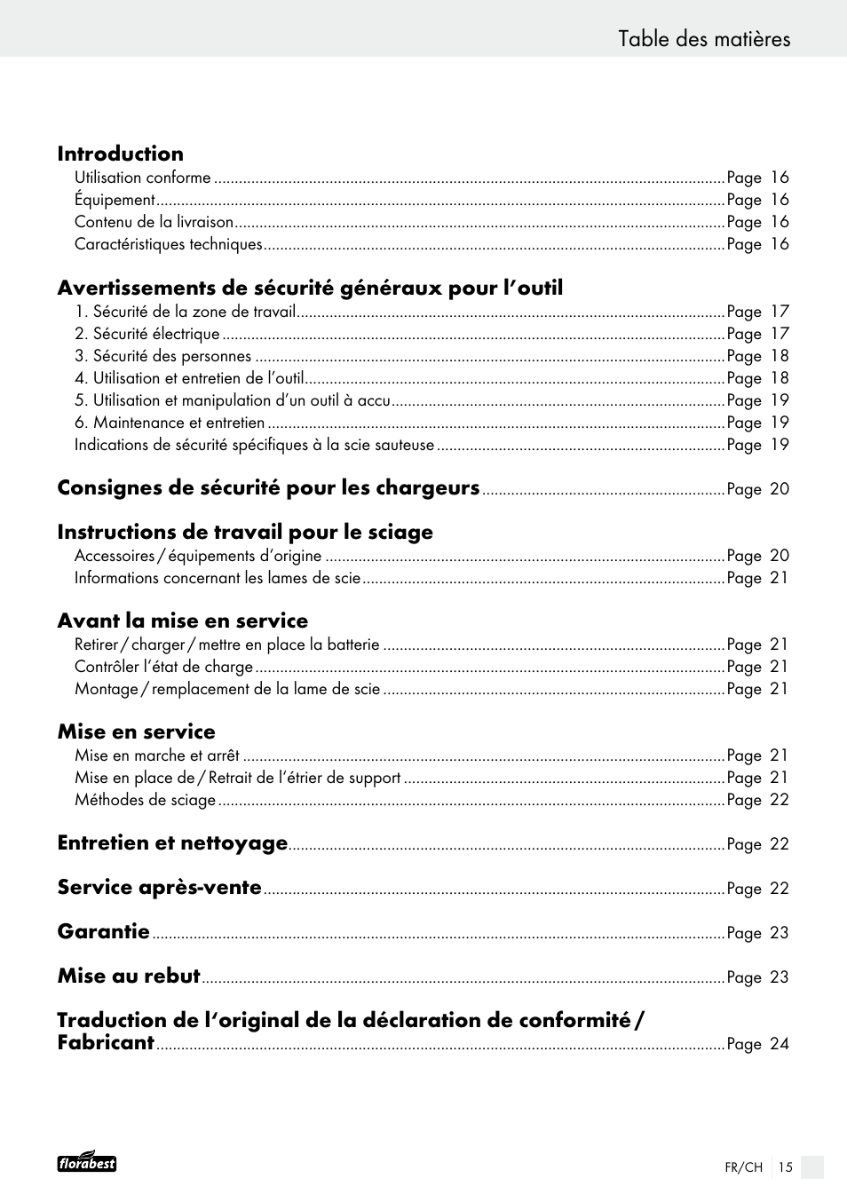 Powerfix FAAS 10.8 A1 User Manual | Page 15 / 44