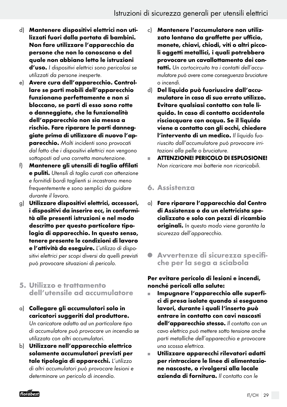 Assistenza | Powerfix FAAS 10.8 A1 User Manual | Page 29 / 44