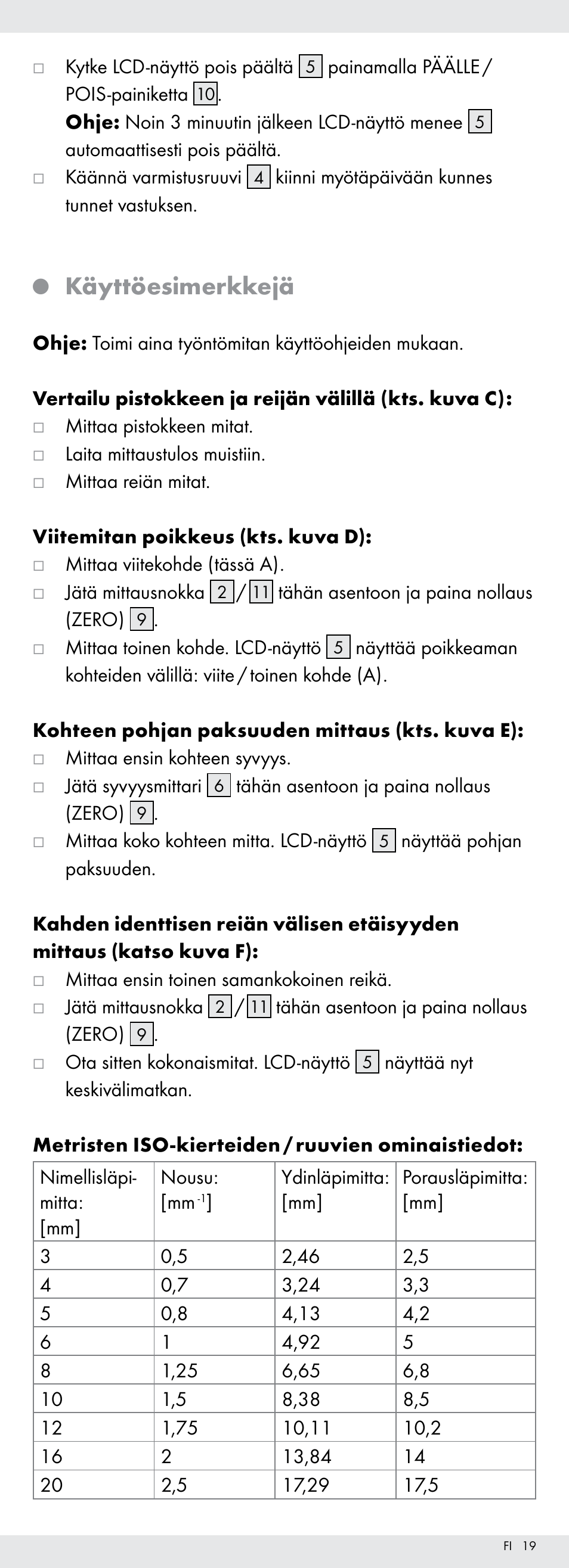 Käyttöesimerkkejä | Powerfix Z22855 User Manual | Page 19 / 67