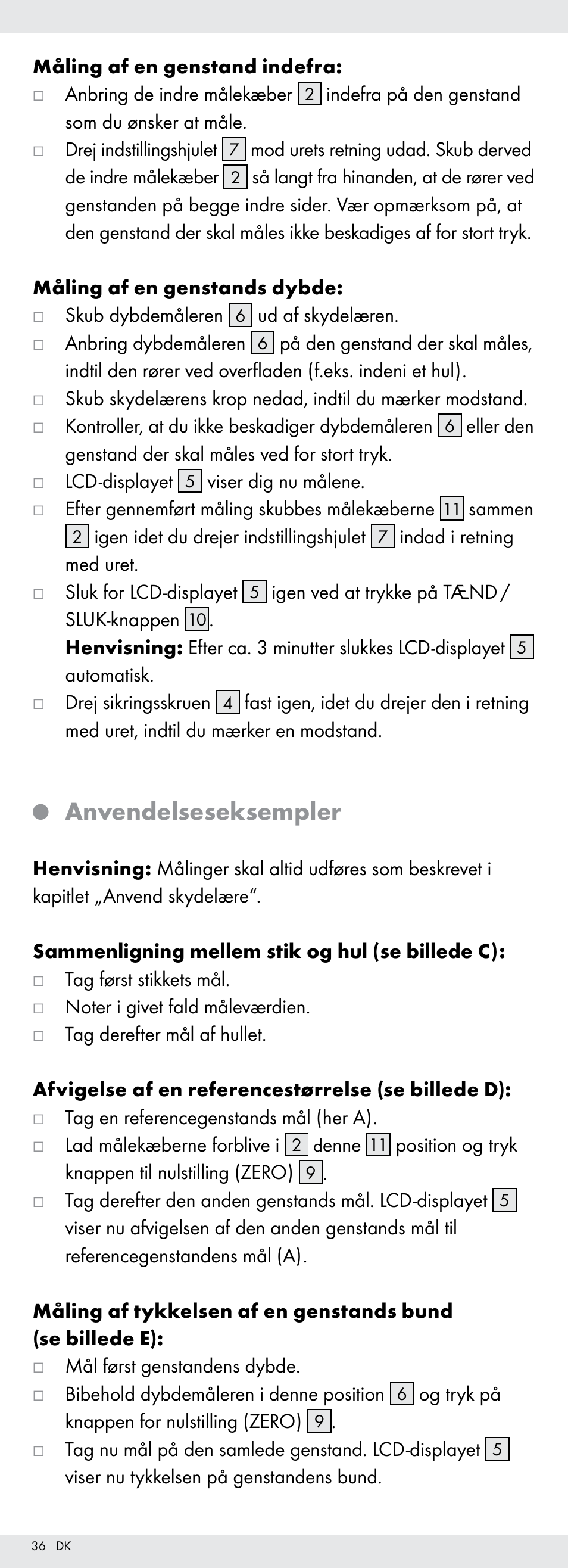 Anvendelseseksempler | Powerfix Z22855 User Manual | Page 36 / 67