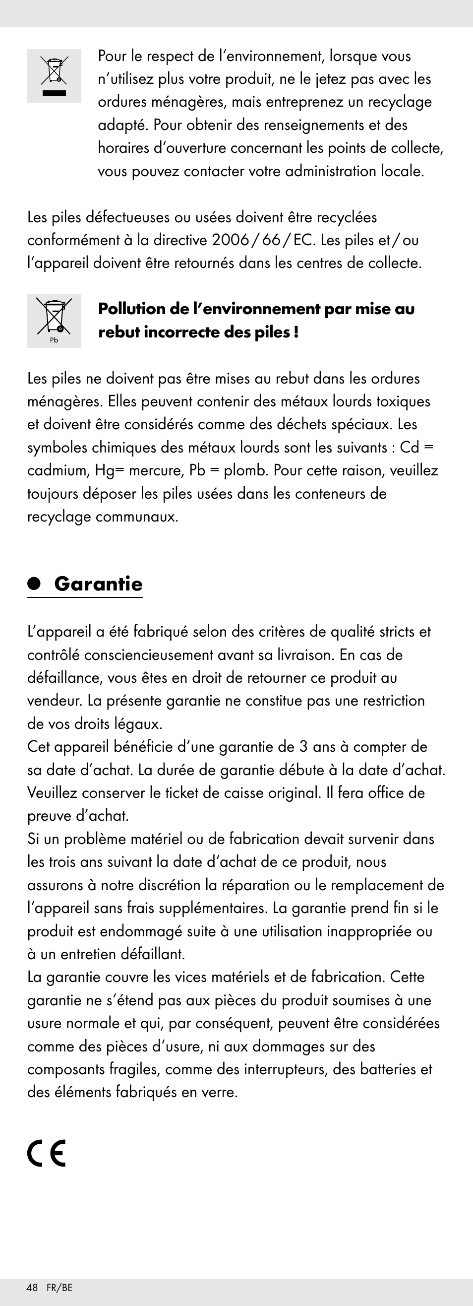 Garantie | Powerfix Z22855 User Manual | Page 48 / 67