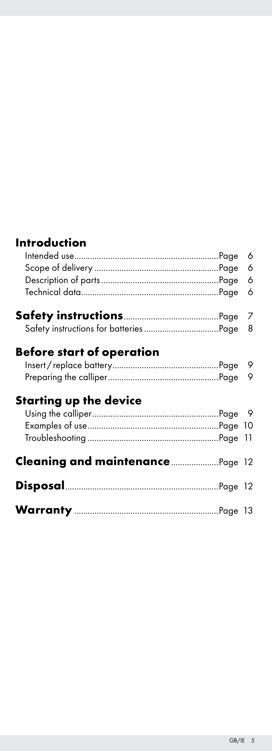 Introduction, Safety instructions, Before start of operation | Starting up the device, Cleaning and maintenance, Disposal, Warranty | Powerfix Z22855 User Manual | Page 5 / 67