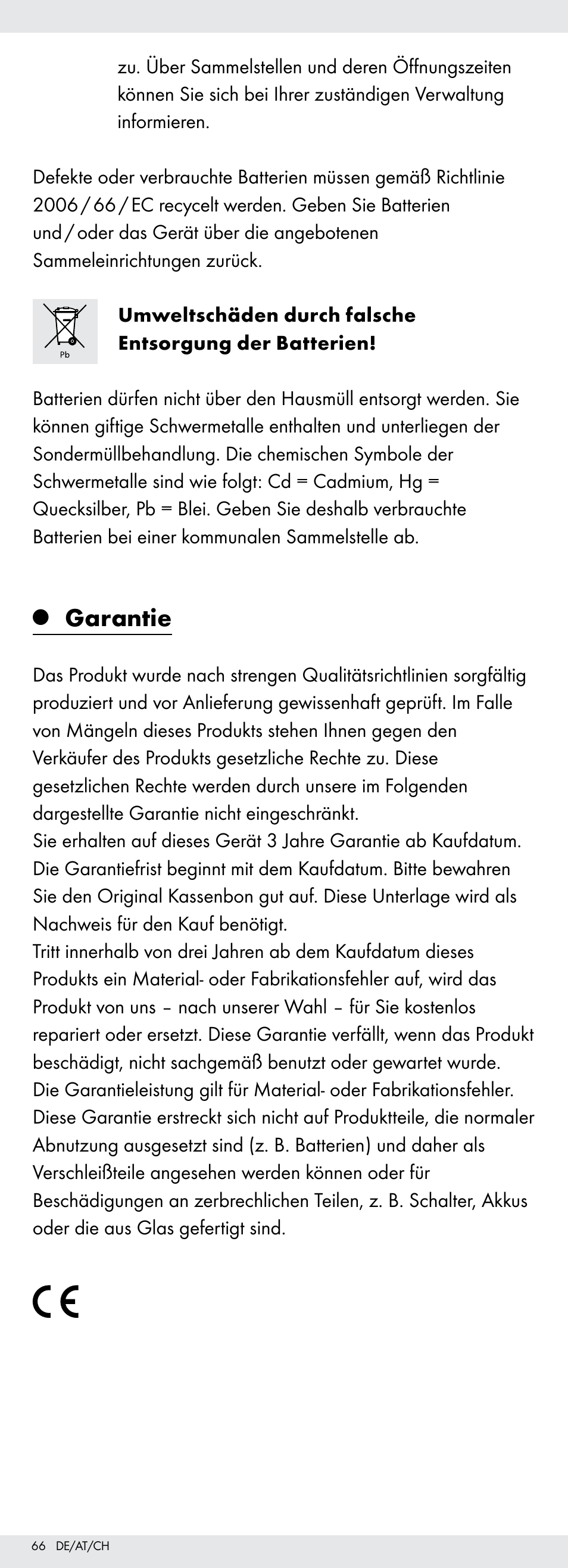 Garantie | Powerfix Z22855 User Manual | Page 66 / 67