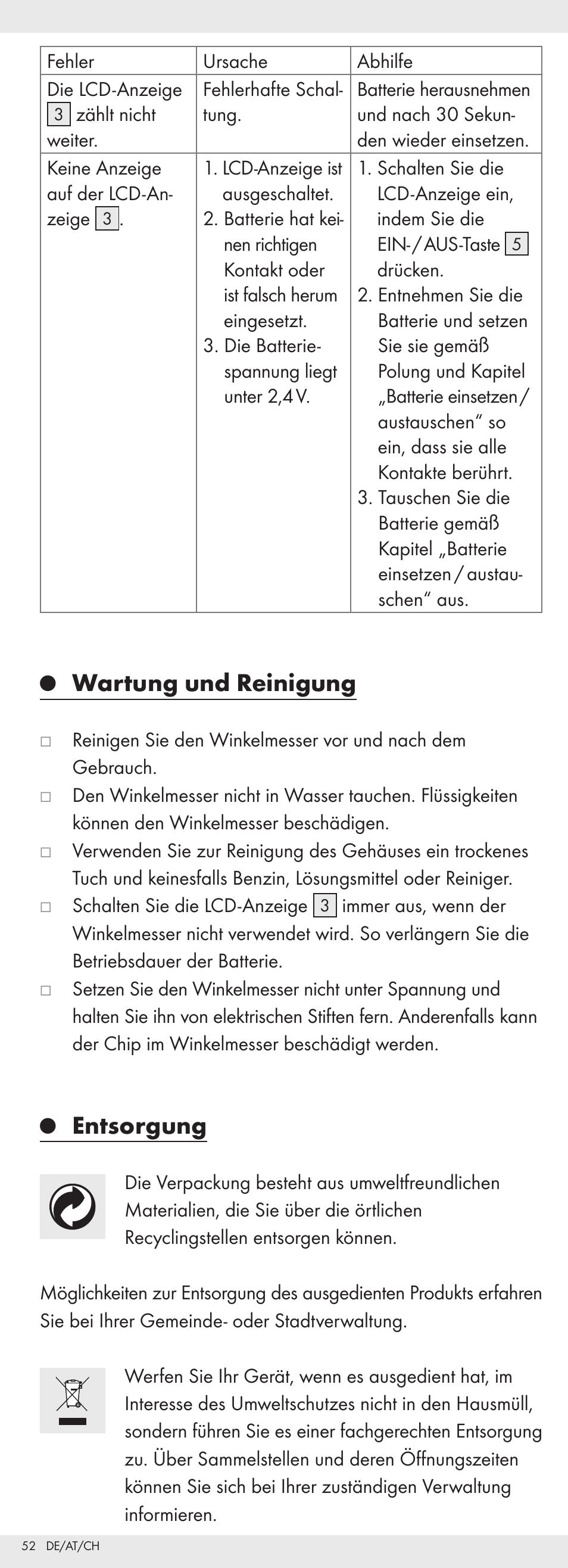 Wartung und reinigung, Entsorgung | Powerfix Z32118 User Manual | Page 53 / 54