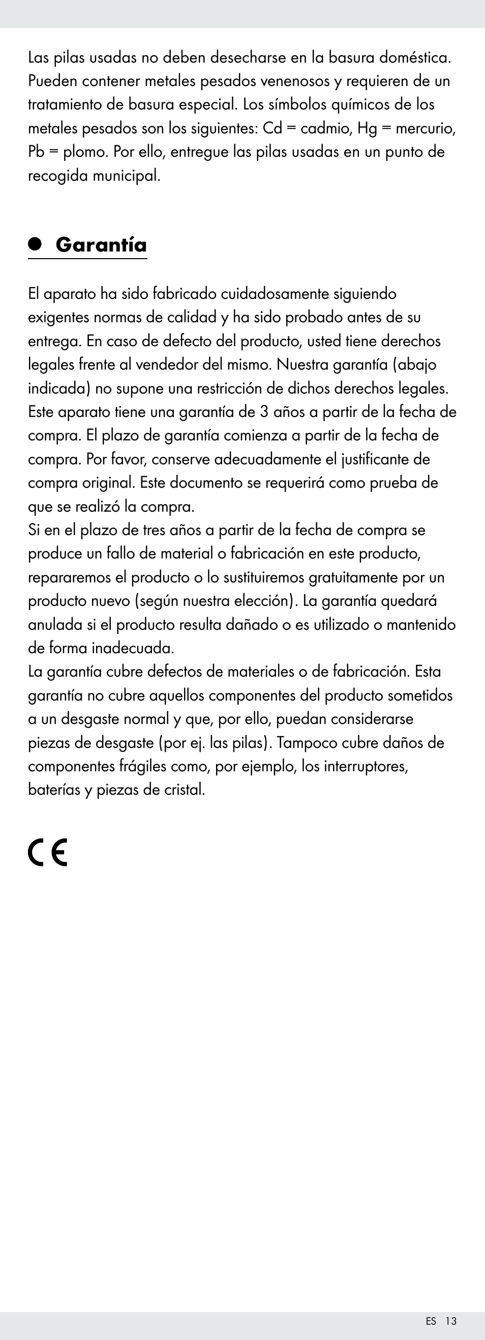 Garantía | Powerfix Z22855 User Manual | Page 13 / 50